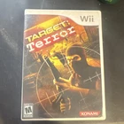 Konami Target: Terror Nintendo Wii 2008 M Shooter Game Manual Included