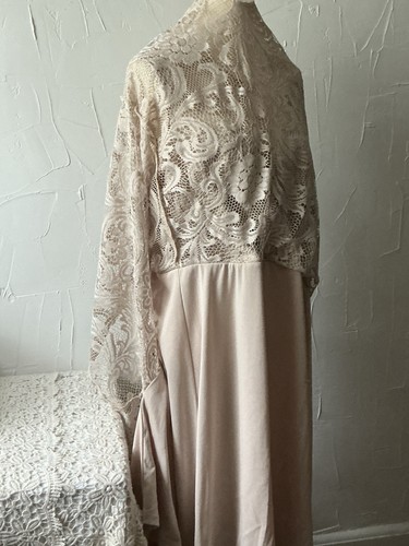 R & M Richards WOMEN PLUS, Size 22W Dress, Beige Lace, Fully Lined - Picture 12 of 24