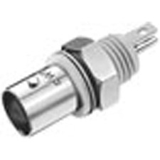 2pc TE AMP 5227726-3 Jack Bulkhead 50 Ohms Straight Coaxial BNC Gold Phosph