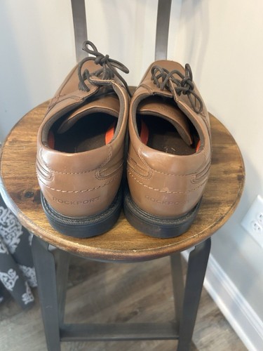 Rockport Walkability braune elegante Leder-Schnürschuhe Oxford-Schuhe Größe 12 EX Weite - Bild 5 von 7