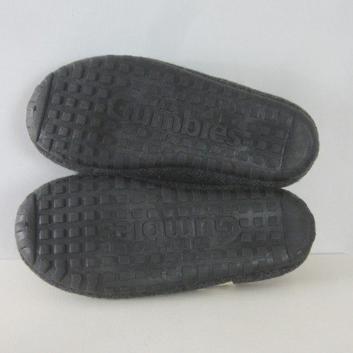 Gumbies Outback Grey Indoor Slip On Slippers Unisex Womens 8 Felted Wool Mens 7 - Picture 12 of 13