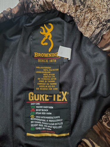 Men's Browning Gore-tex Camo Slip On Drawstring Pants Size Large / GORE-TEX - Picture 8 of 17
