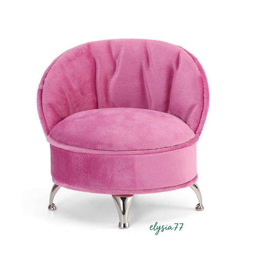 1:6 Accessoire Maison de Poupée Miniature Flanelle Canapé Boîtes à Bijoux Meubles Décorer - Photo 8/18