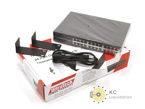 UltraTech 0E-24PGIGUN 24-Port PoE Ethernet Switch - Bild 1 von 5