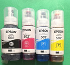 Oryginalny pakiet kolorowych butelek atramentowych Epson 502 do drukarki ET-2750 ET-3750 4750 - OEM-4PK