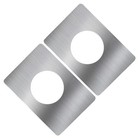  Set of 2 Door Knob Reinforcement Plate Lock Hole Fixing Cover Long Strike