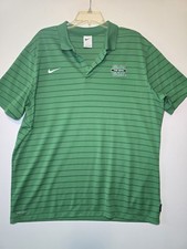 Nike Marshall Thundering Herd Polo Shirt Mens X-Large Green Short Sleeve Dri Fit