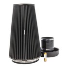 Ramair 3.1 inch 80mm ID Universal Dry Air Filter With Velocity Stack and Coupler