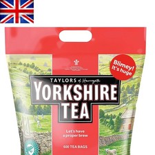 Bulk 600 Count Milk-Free Tea Bags - Ethical Yorkshire Blend for Every Occasion 0.05 per strip