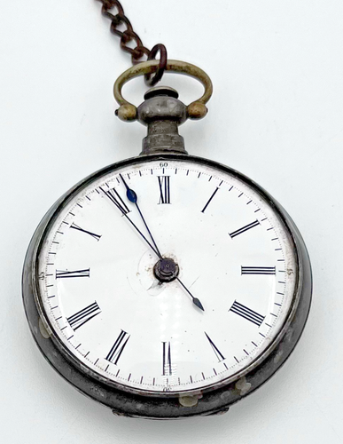 Antike 1850er Eeway Fleurier Open Face Taschenuhr Fledermausunruh Chinesisch - Bild 3 von 20