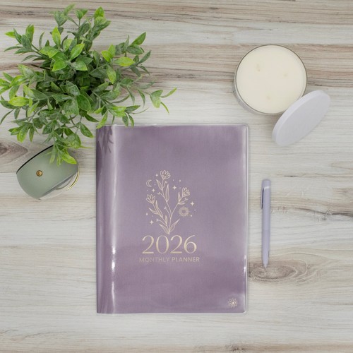 bloom Tagesplaner 2026 Monatsplaner, 9" x 12", Gold Blumenstempel - Bild 9 von 14