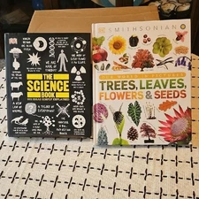 Set of Two Science and Nature Books: Smithsonian and DK.
