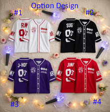 Custom BTS Baseball Jersey   K-POP Concert Tour Shirt with Personalized Name