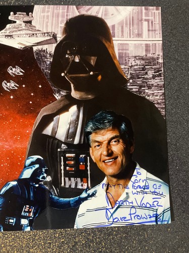 David Prowse 8x10 autographed photo with RARE original envelope, personalized. - Bild 1 von 5