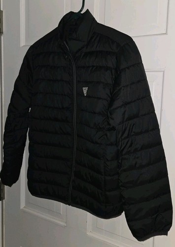 VISSLA STOKE CO black Poly Quilted Zip Front Pockets Puffer Jacket. Youth L - Picture 2 of 8