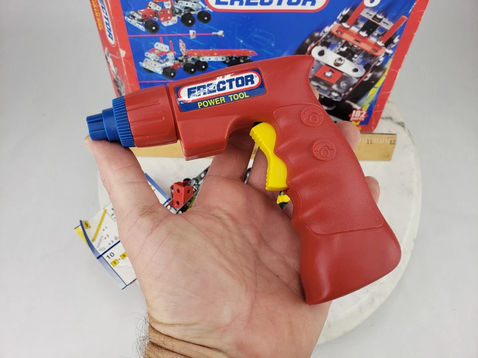 Lote Meccano ERECTOR - Herramienta Eléctrica Juguete Taladro Inalámbrico Destornillador De Colección Foto 2 de 4