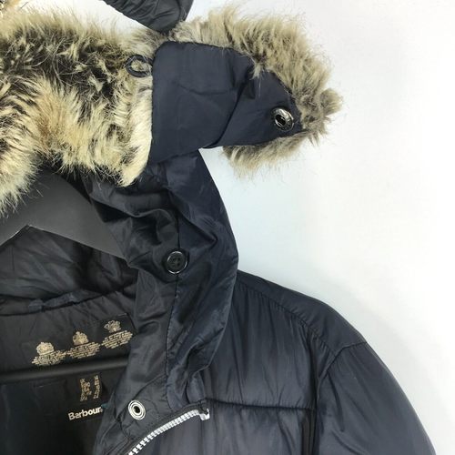 Womens Barbour Buoy Quilt Fibre Down Hooded Jacket Coat Parka UK 14 US 10 EUR 40 - Picture 11 of 20