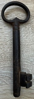 Antique vintage large key probably iron probably C19th