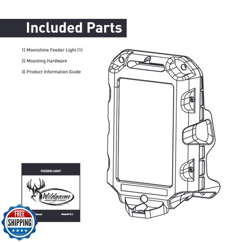 WILDGAME INNOVATIONS Moonshine Feeder Light | Weather-Resistant Motion-Activa - Picture 3 of 5