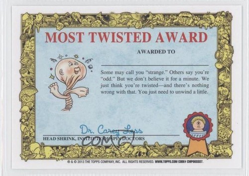 2013 Topps Garbage Pail Kids Brand-New Series 2 Charming Chessie #109a 2u6 - Picture 2 of 3