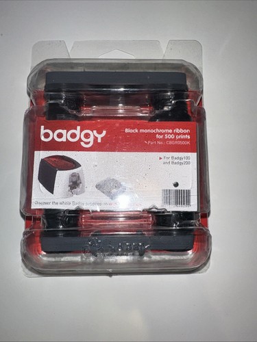 Evolis Badgy Black Monochrome Ribbon for 500 Prints - CBGR0500K Fast Post AU
