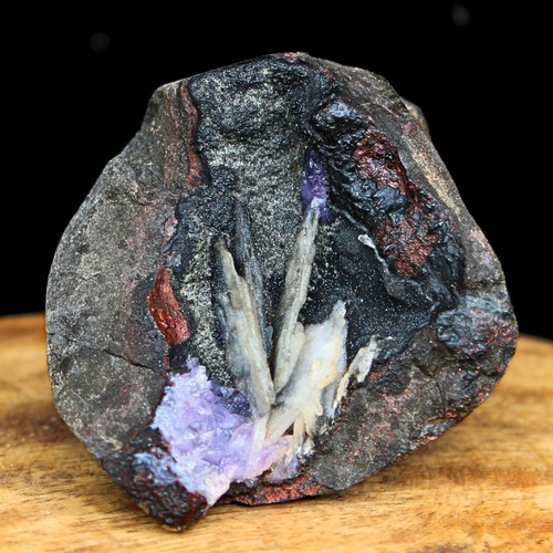 82 g Amatista con barita y calcedonia apofilita geoda minerales en matriz  - Imagen 2 de 10