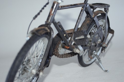 Fahrrad schwarz marokkanisch Metall Modell Handarbeit Kunst Dekoration Haus Miniatur - Bild 5 von 8