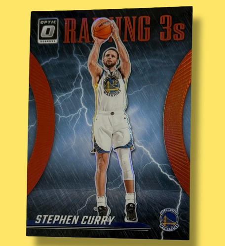 Stephen Curry /99 SSP 2023-24 Panini Donruss Optic Raining 3s Red Prizm 🔥 - Picture 3 of 6