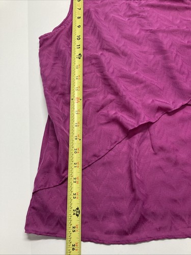Worthington Top sleeveless Layers fuchsia size XL lightweight - Picture 5 of 7
