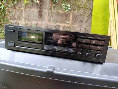 Onkyo TA-2120 Cassette Tape Deck R1 Vintage Años 80 Negro - PROBADO - Imagen 2 de 18