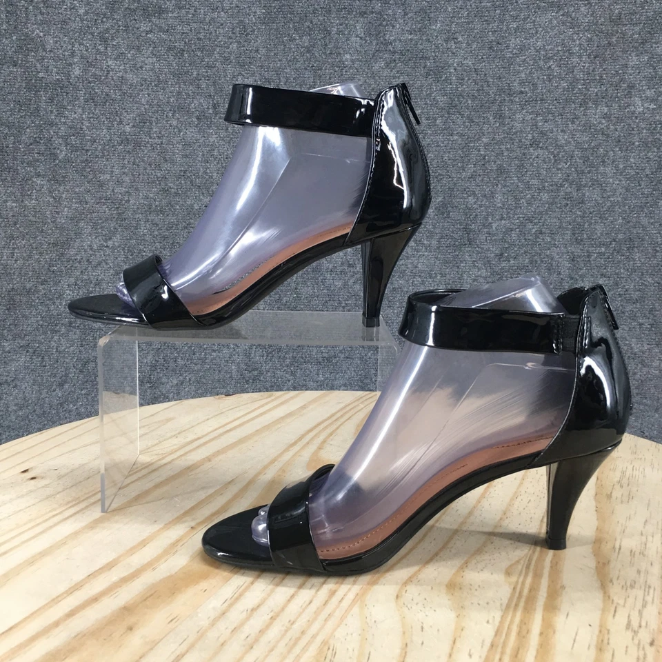 Sandalias Style & Co. Mujer 8 M Paycee Correa al Tobillo Bomba Negro Imitación Cuero NUEVAS Foto 2 de 4