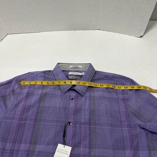 Calvin Klein dress shirt Men's size XL 17/17 1/2 long-sleeve - Picture 5 of 6