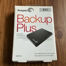 Seagate Backup Plus 1TB External Hard Drive – USB 3.0 New in Box! Great deal!
