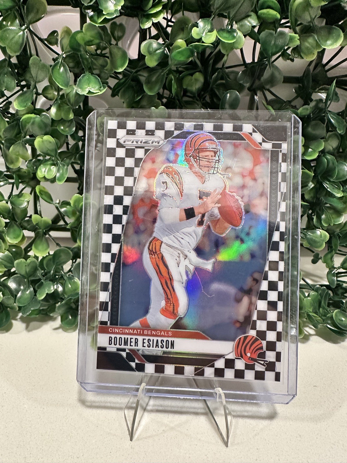 2024 Panini Prizm - Boomer Esiason #61 Black & White Checker Prizm