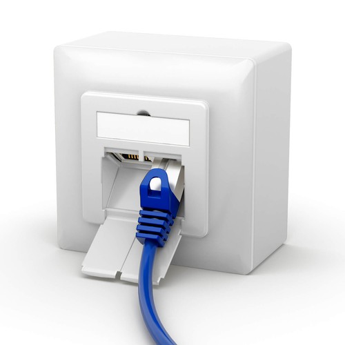 Netzwerkdose Cat6 Cat6a Cat5e 1-2-Fach RJ45 LAN Ethernet Netzwerk Daten LAN Dose - Bild 35 von 137