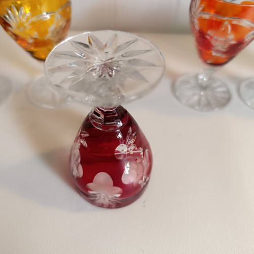 6 X Gafas Cordiales De Colección Corte Bohemio Color Cristal 24% Pbo Snifter En Caja - Imagen 13 de 21