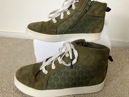 Clarks Kids Boys City Hero Hulk suede trainers olive green UK 12.5 G - Picture 2 of 11