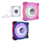 PC ARGBCase Fans 4.72in High Airflow Quiet Adjustable Colorful Fans for Computer