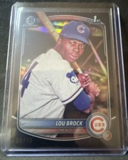 2025 Bowman Draft Lou Brock Black Refractor/10 SSP