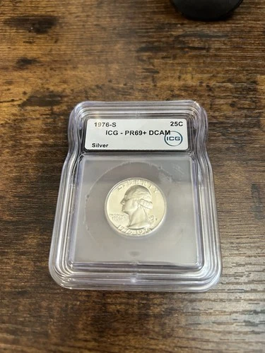 1976-S Bicentennial  Washington Quarter ICG PR69+ DCAM Proof San Francisco