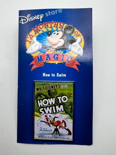 Disney Store DS 12 Meses de Magia Cómo Nadar - Póster de Película Serie Goofy Pin - Imagen 3 de 4