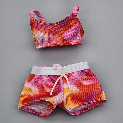 SWIMSUIT TWO PIECE PINK BIKINI TOP & BOTTOMS FASHION DOLL BEACH CLOTHES - Picture 5 of 6