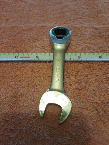 Blue Point By Snap On Tools 15 Mm Ratchet Reversible Wrench Stubby - Picture 10 of 10