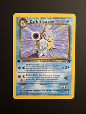 Pokémon TCG - Team Rocket 1st Edition - Dark Blastoise #20 - Non Holo Rare - MP
