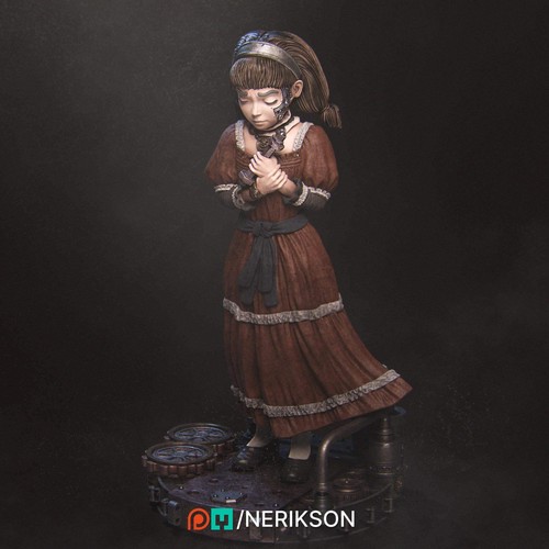Abandoned Robot Diorama | Garage Resin Kit Statue | D&D TTRPG Fantasy Miniature - Picture 7 of 12