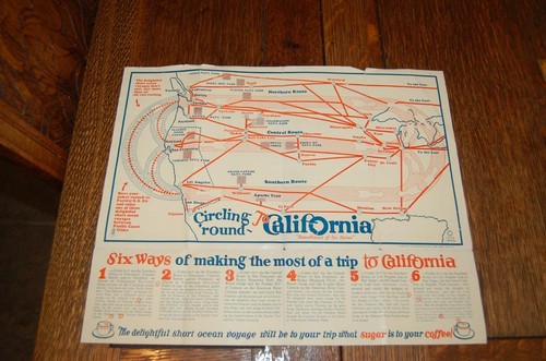 RARE 1923 CIRCLING AROUND TO CA. PACIFIC STEAMSHIP CO. BROCHURE - Picture 4 of 9