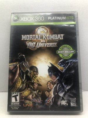 Mortal Kombat vs. DC Universe (Xbox 360, 2008) Complete Tested Working 