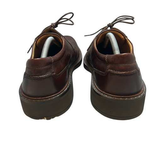 Ecco Mens Brown Leather Lace Up Oxford Breathable Dress Shoe Size 46 US 12 - Picture 8 of 10