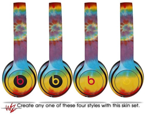 Envoltura de piel para Beats Solo Wireless 2 3 4 Tie Dye Swirl 108 SOLO PIEL - Imagen 3 de 3