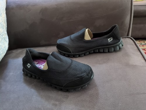 Skechers Memory Foam 22136M On Slip-On Sneakers Women's 8, Black - Picture 2 of 8